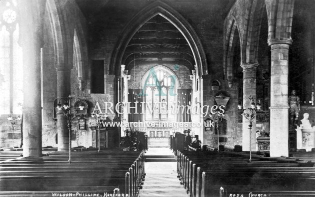 Ross on Wye, St Marys Church interior