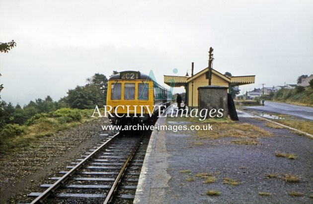 Gunnislake Railway Station & DMU 1971