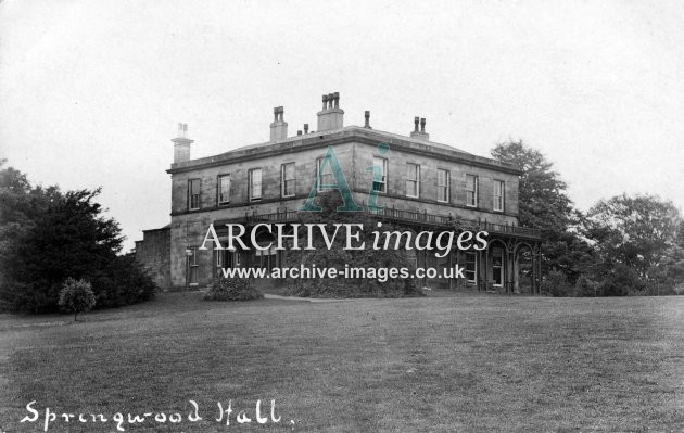 Springwood Hall, Compstall c1905