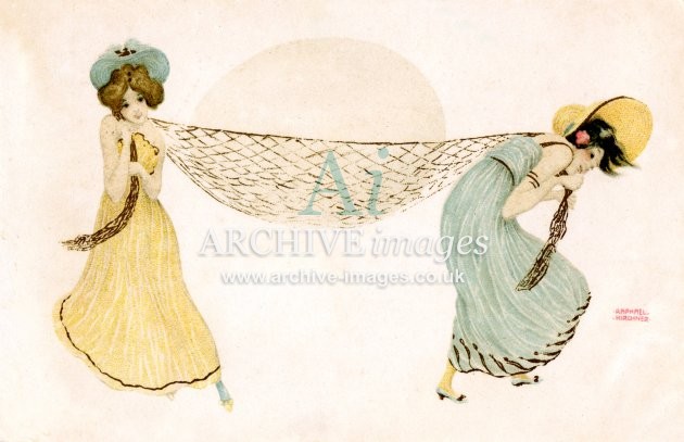 Raphael Kirchner, Girls With Egg & Net FG