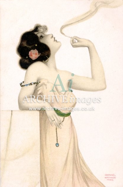 Raphael Kirchner, Girl Smoking FG