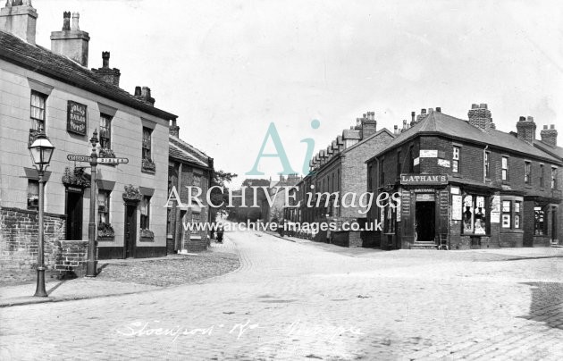 Marple, Stockport Rd & Jolly Sailor Hotel c1905