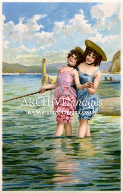 Bathing Beauties, Pink & Blue A FG