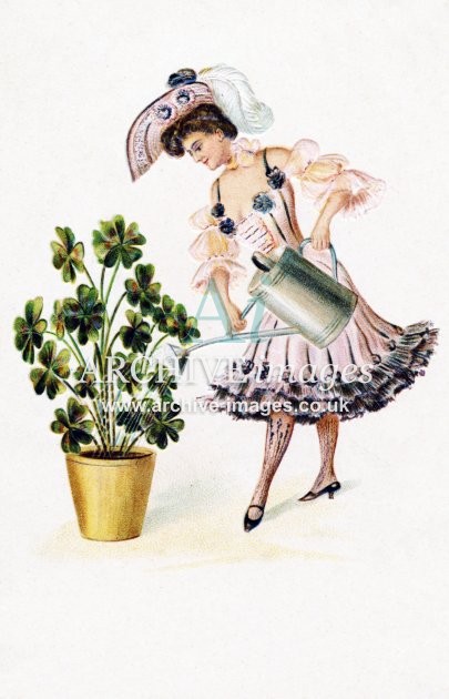 Unknown artist, Girl With Watering Can FG