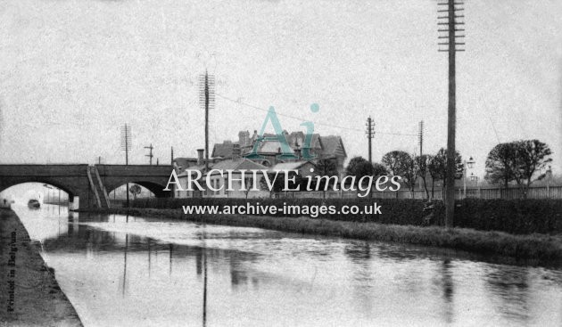 Brooklands Railway Station & canal, Sale
