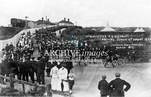 Parkgate Railway Station & marching band