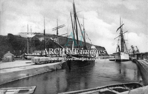 Pentewan Harbour c1908