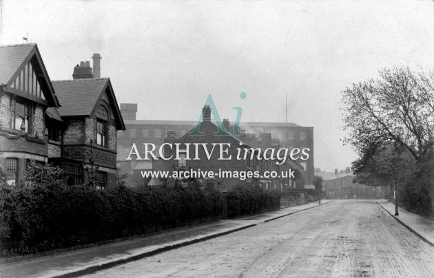 Marple, Stockport Road & Hollins Mill c1906