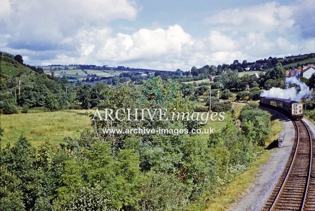 Leaving Pencader Railway Station 1963