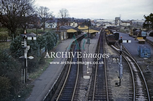 Yeovil Pen Mill Railway Station c1975