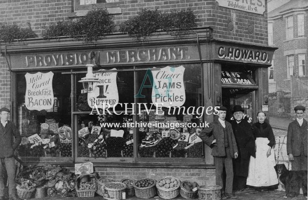 C Howard, Edwardian Grocers Shopfront MD