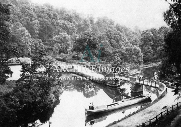 Caldon Canal at Consall & barge