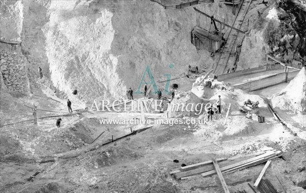 St Austell, China Clay Pit c1906