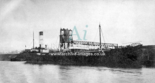 Manchester Ship Canal, SS Terck at Partington Tips c1905