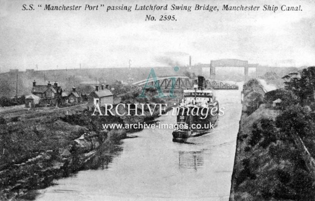 Manchester Ship Canal, SS Manchester Port at Latchford MSC c1905