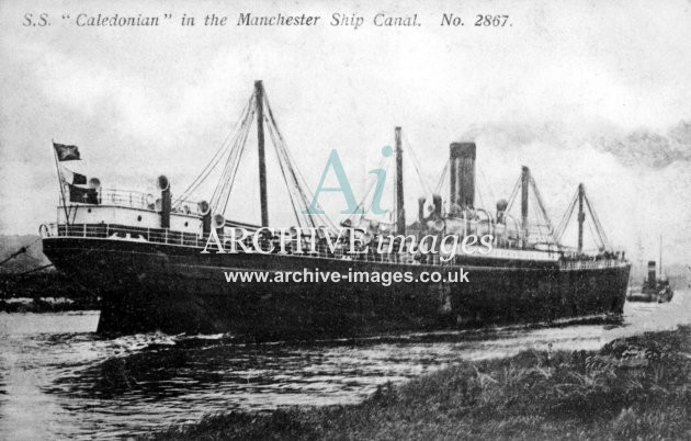 Manchester Ship Canal, SS Caledonian MS Canal c1905