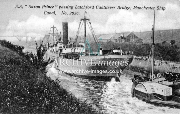 Manchester Ship Canal, SS Saxon Prince, Latchford MSC c1905