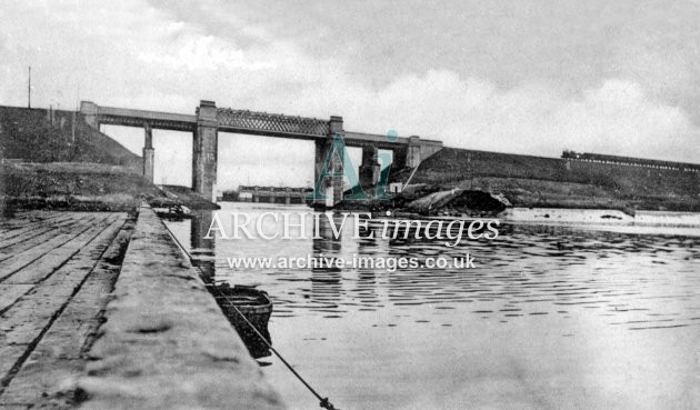 Manchester Ship Canal, Irlam Bridge c1905