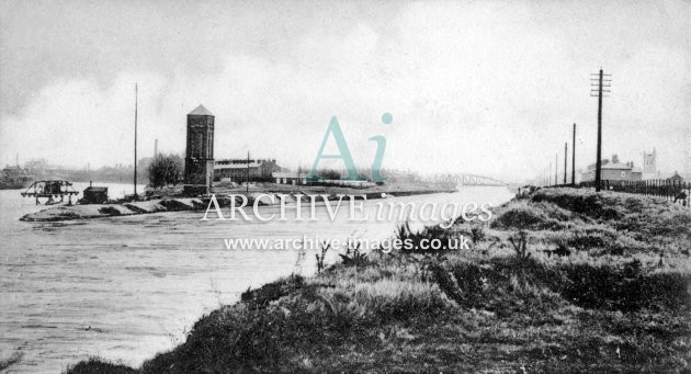 Manchester Ship Canal, Stockton Heath, Old Mersey c1905