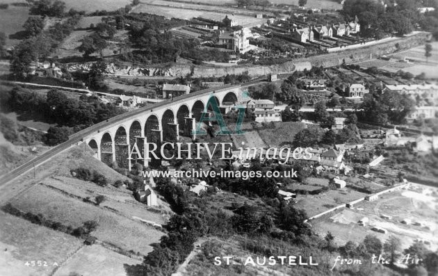 St Austell Trenance Viaduct Aerial View c1930