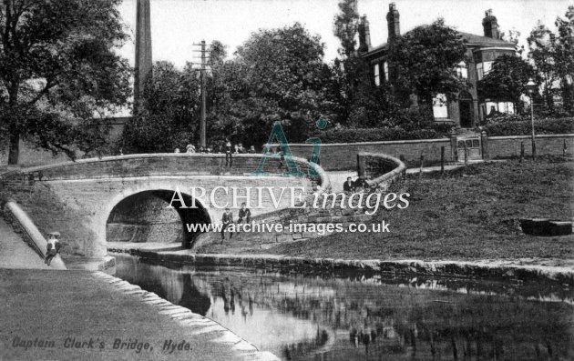 Peak Forest Canal, Captain Clark's Bridge, Hyde c1908