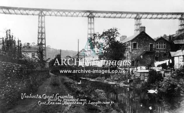 Monmouthshire Canal, Crumlin viaduct