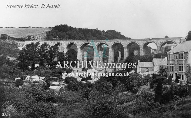 St Austell Trenance Viaduct c1920