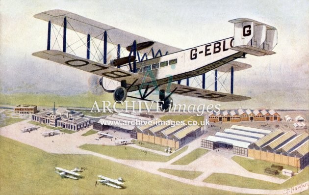 Imperial Airways, G-EBLO Over Croydon