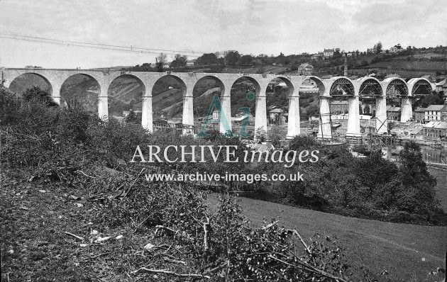 Calstock Viaduct Construction