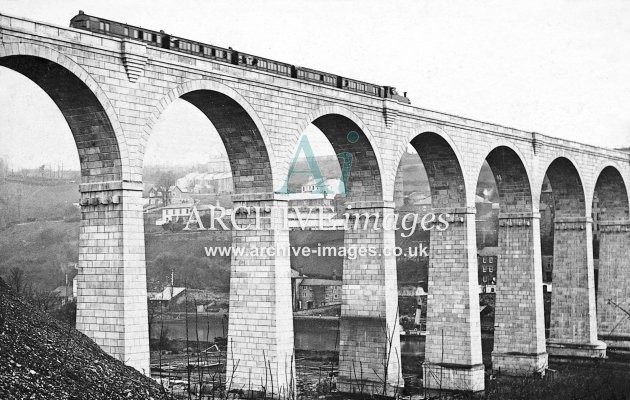 Calstock Viaduct Construction