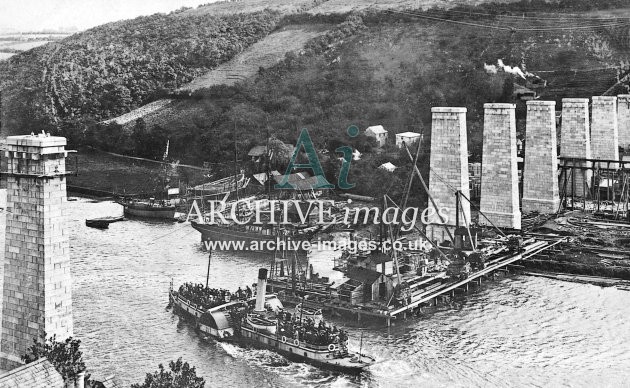 Calstock Viaduct Construction