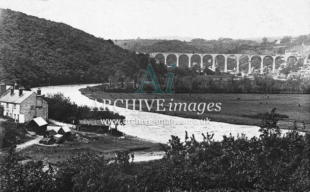 Calstock Viaduct Construction