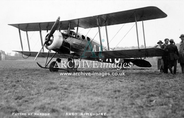 Hendon, flying, Avro Limeusine