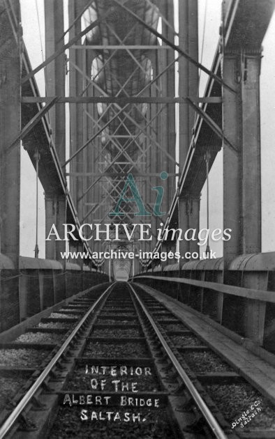 Saltash Royal Albert Bridge Interior View c1910