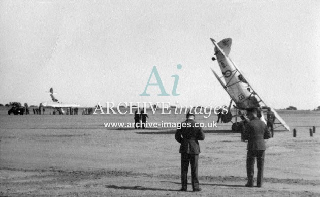 RAF Biplane K4896 + 1 Upended c1930