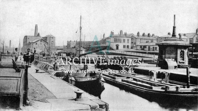 Trent & Mersey Canal, Old Quay Docks & Mill, Runcorn c1906