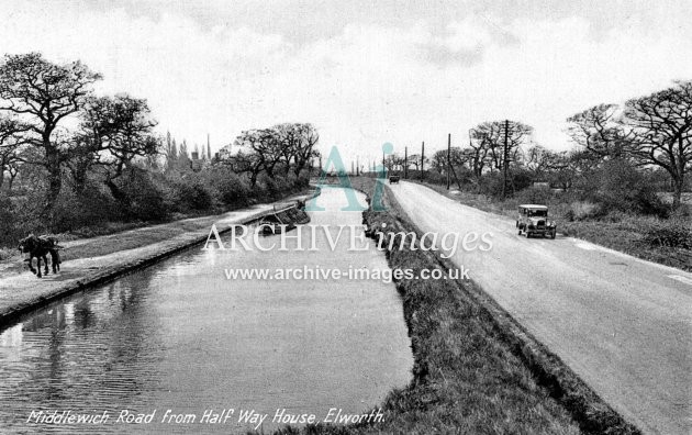 Trent & Mersey Canal, Elworth near Sandbach c1930