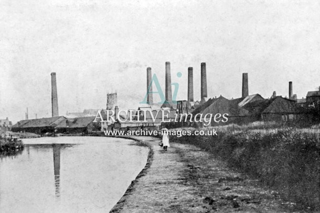 Trent & Mersey Canal, Middlewich Salt Works & Canal c1906