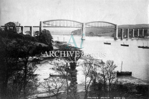 Saltash, Royal Albert Bridge c1885