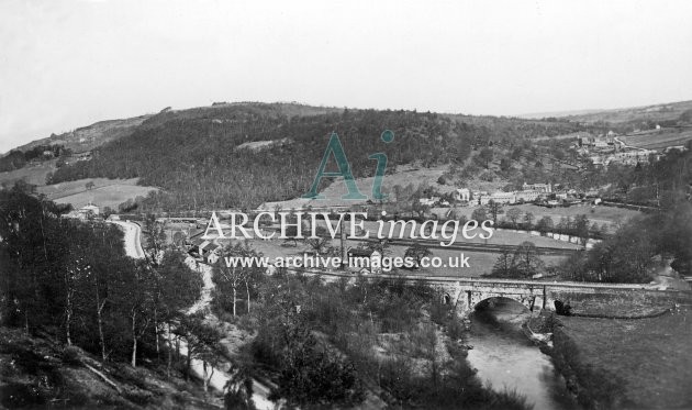 Cromford & Cromford Canal from High Peak c1910