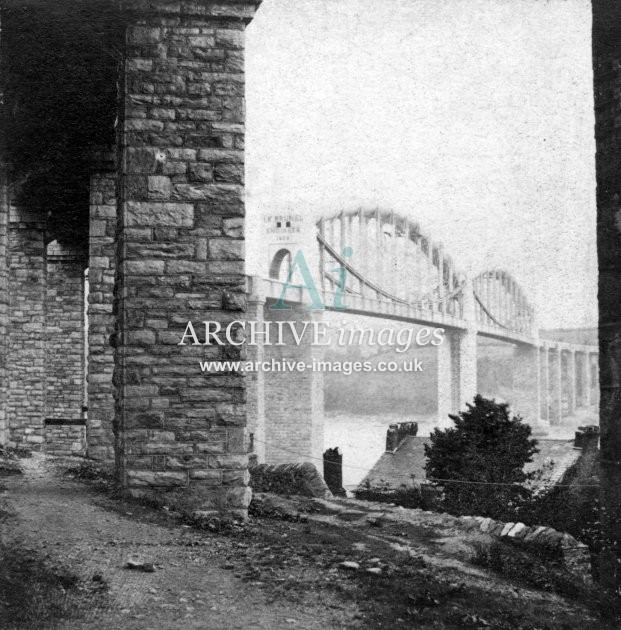 Saltash, Royal Albert Bridge c1865