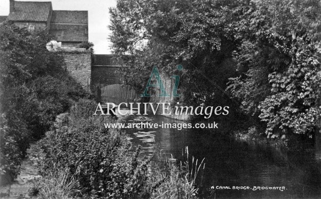 Taunton & Bridgwater Canal, Bridge at Bridgwater c1930