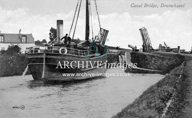 Forth & Clyde Canal, Drumchapel, bridge & Puffer