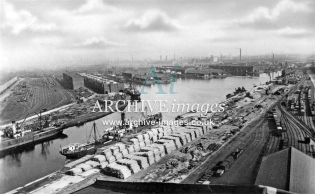 Manchester Ship Canal, Trafford Wharf Nos 6,7 & 8 Docks c1933