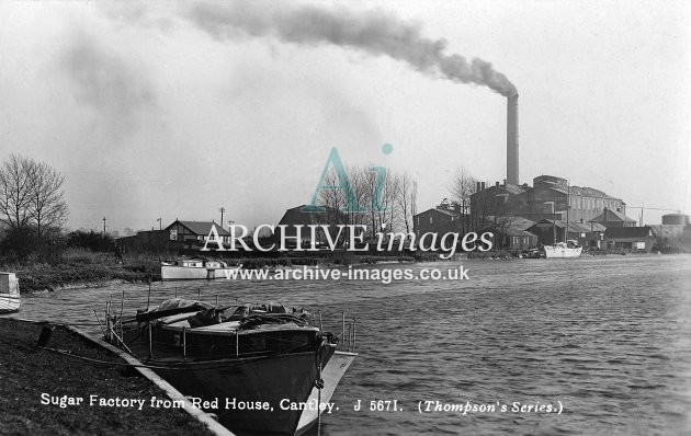 River Yare, Cantley Sugar Factory c1930