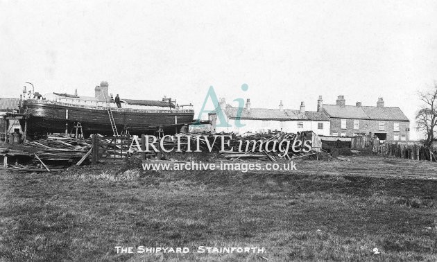 Sheffield & South Yorkshire Navigation, Stainforth Shipyard c1925