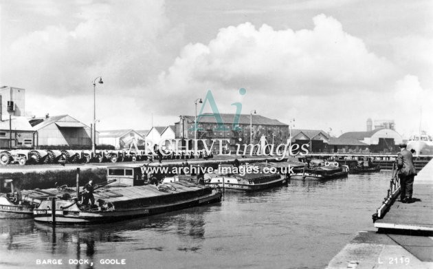 Goole, Barge Dock c1950