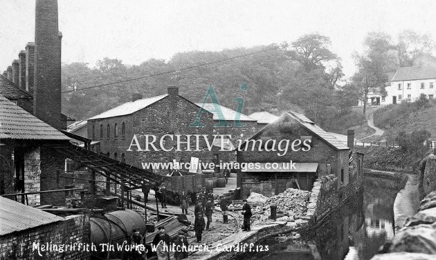 Glamorganshire Canal, Melingriffith Tin Works