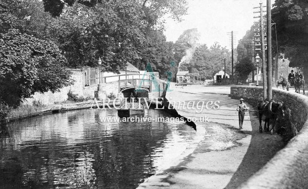 Glamorganshire Canal, North Road Lock & Barge