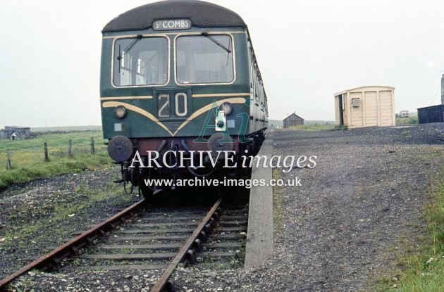 St Combs Halt & DMU c1965